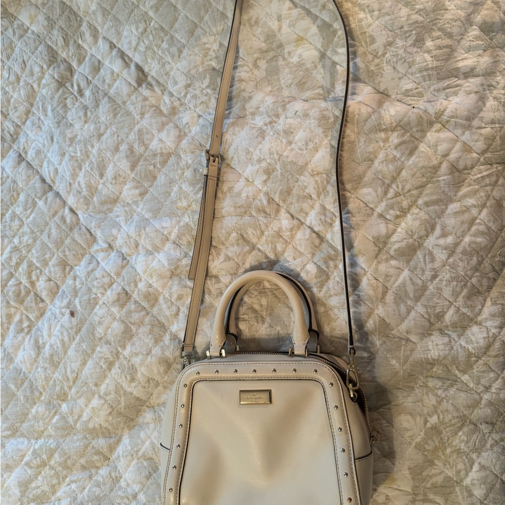 white kate spade purse